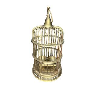 Vintage Brass Birdcage Decorative Hanging Candle Holder Boho India 11”‎ McRae’s